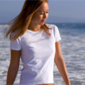 Rumi shows off our Short Sleeve T-Shirt 501